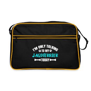 Jagdterrier - Retro Tasche - Schwarz/Gold - Vorne