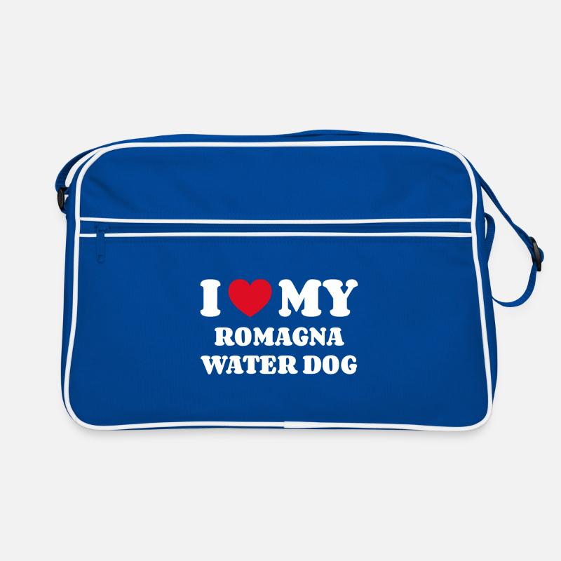 I Love My Romagna Water Dog Retro Tasche