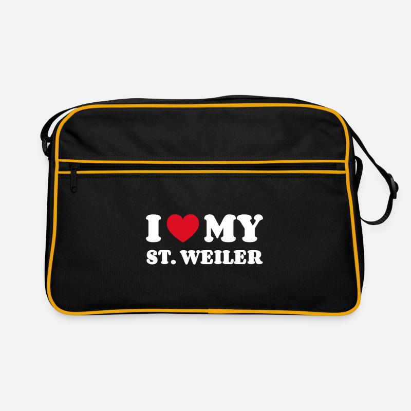 I Love My St. Weiler Retro Tasche