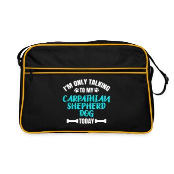 Carpathian Shepherd Dog - Retro Bag - black/gold - Front