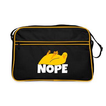 Lazy Duck Nope Pas aujourd’hui Lazy Lazy - Sac Retro - noir/or - Devant