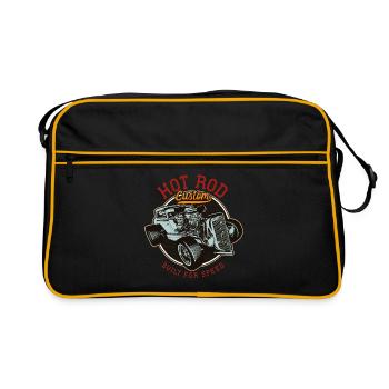 Hot Rod - Voitures de course classiques - lumineuses - Sac Retro - noir/or - Devant