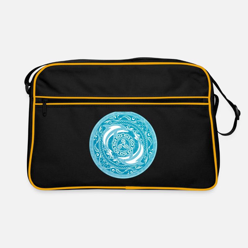 Celtic dolphins Retro Bag