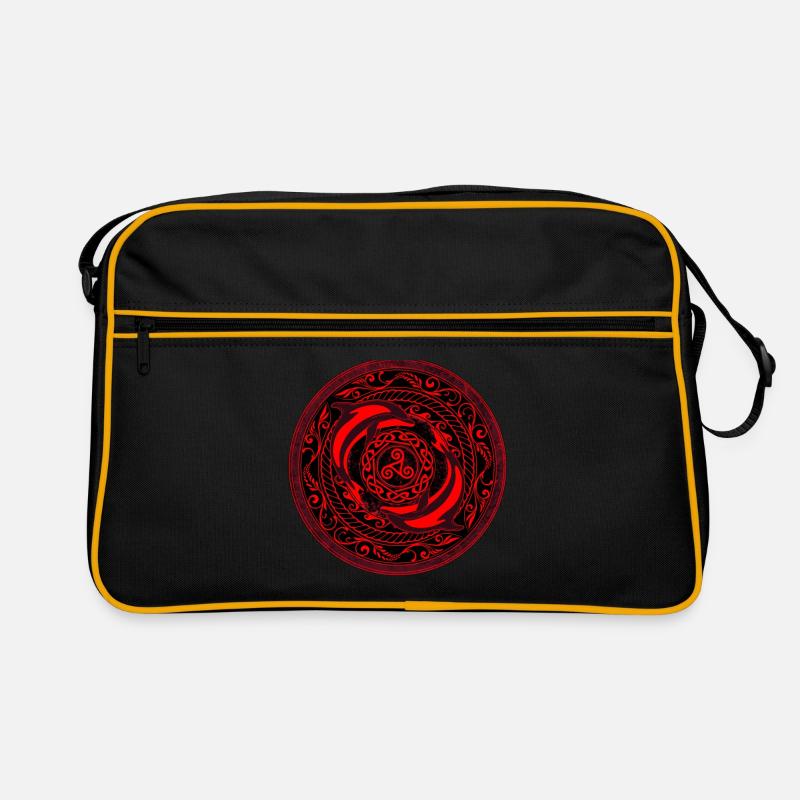Celtic dolphins Retro Bag