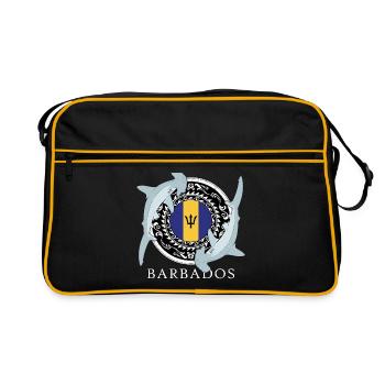 Barbados Hammerhead Shark - Retro Bag - black/gold - Front