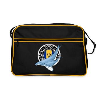 Barbados Humpback Whales - Retro Bag - black/gold - Front