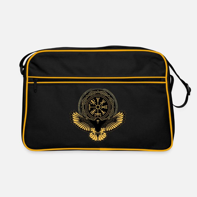 Eagle with Vegvisir symbol Retro Bag