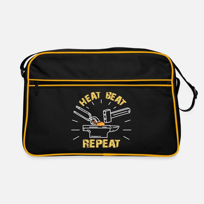 Forgeron | Maréchal-ferrant - Sac Retro - noir/or