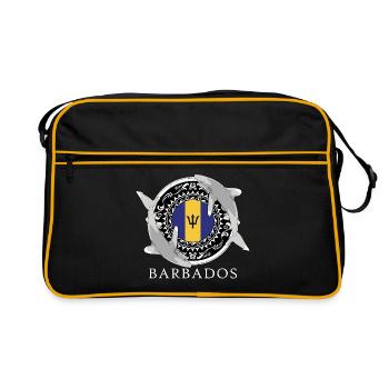 Barbados Oceanic Whitetip Shark - Retro Bag - black/gold - Front