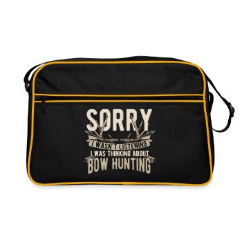Bow hunting | Archery | bow and arrow - Retro Bag - black/gold - Front