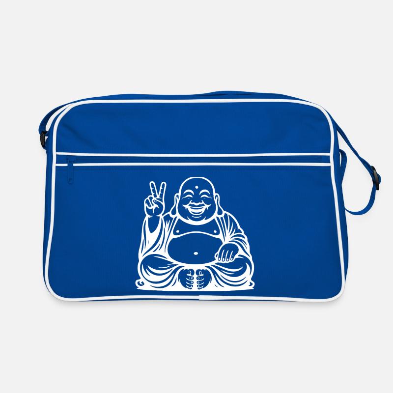 Conception de Bouddha riant joyeux Sac Retro