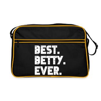 Meilleur cadeau Betty de tous les temps - Sac Retro - noir/or - Devant