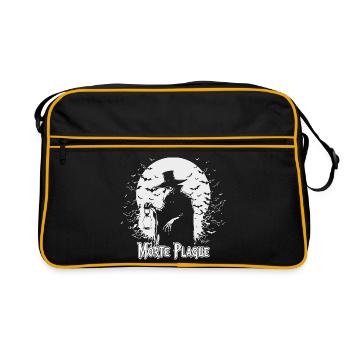 Mystical Witchcraft Moon Design - Retro Bag - black/gold - Front