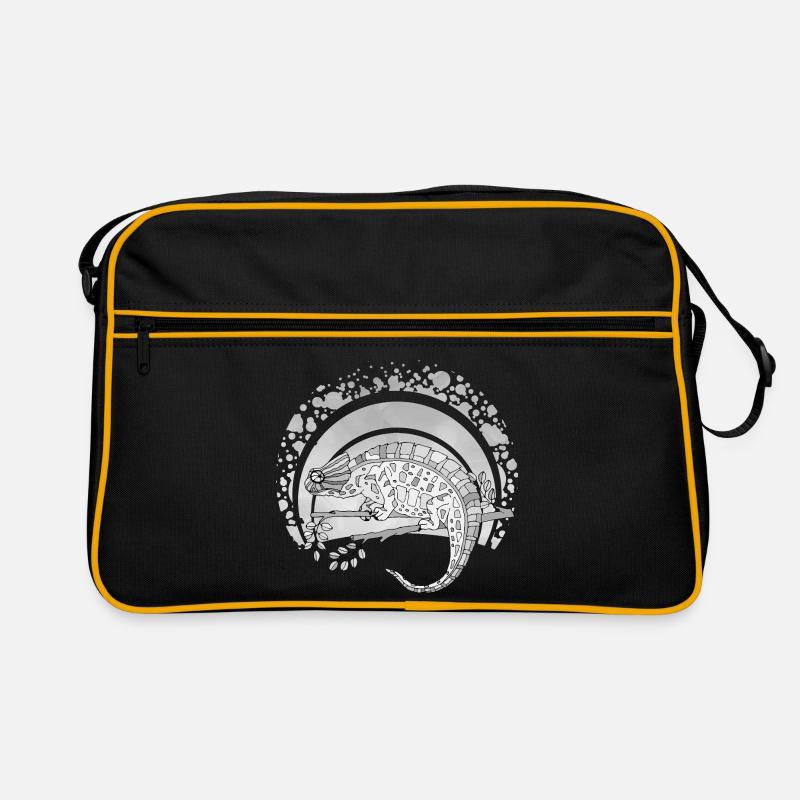 Caméléon - Sac Retro - noir/or