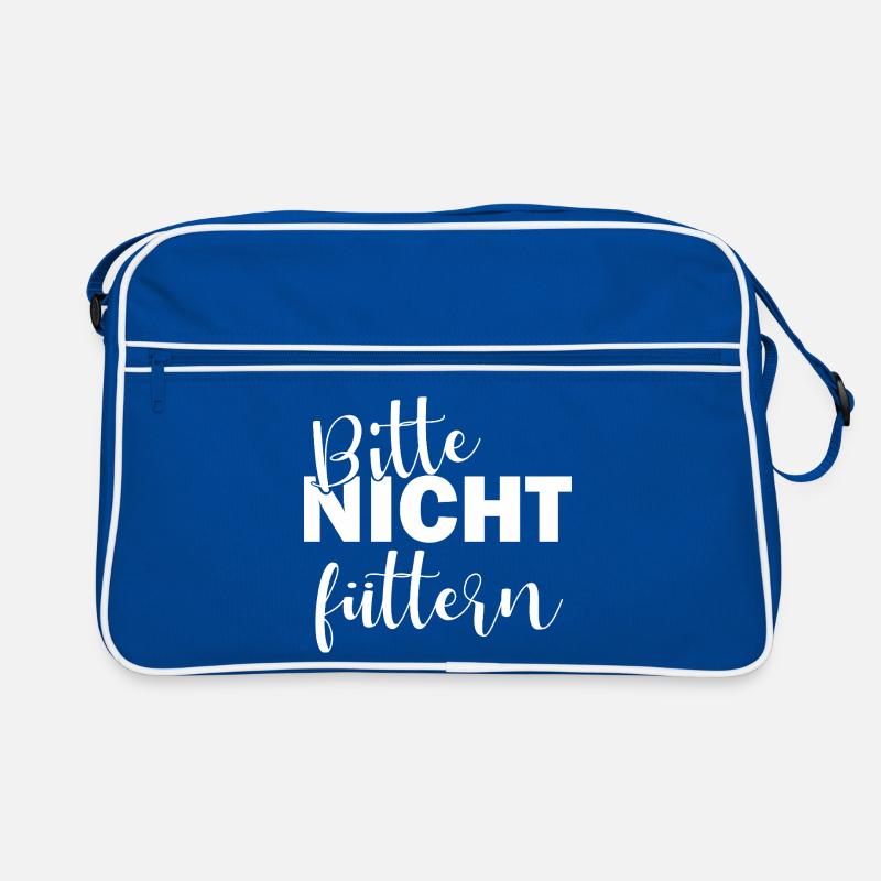 Bitte nicht füttern Retro Tasche