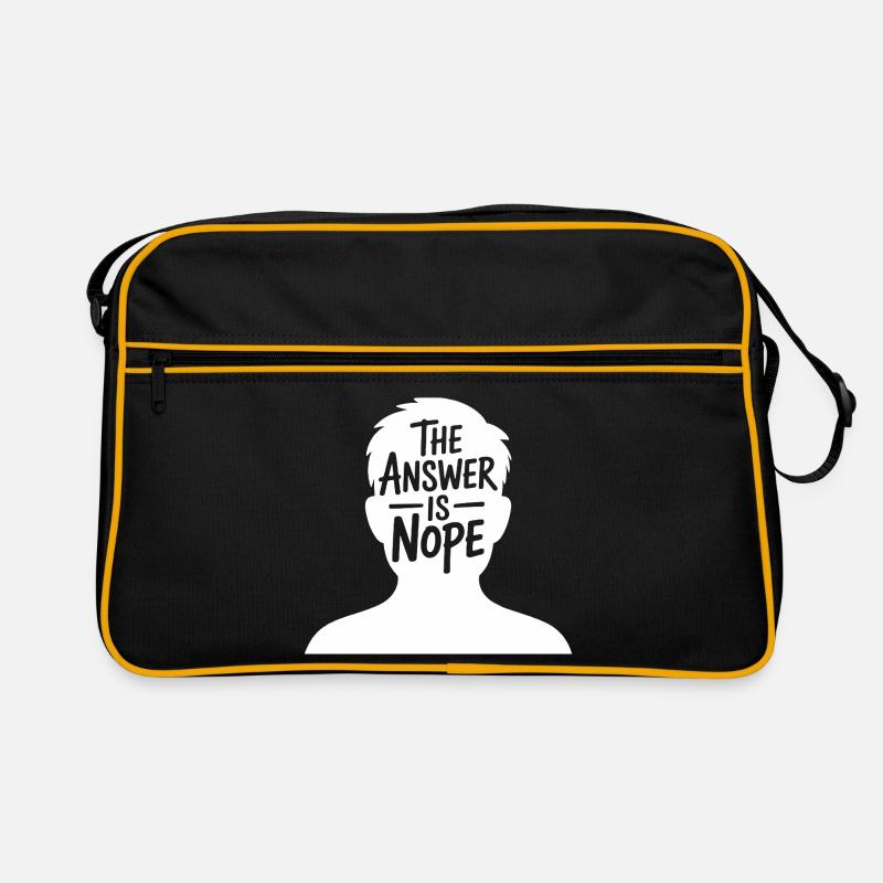 The Answer is Nope Retro Bag