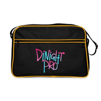 Dinight Pro Neon Gradient - Retro Bag - black/gold - Front