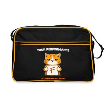 Underwhelming Cat Performance - Retro Bag - black/gold - Front