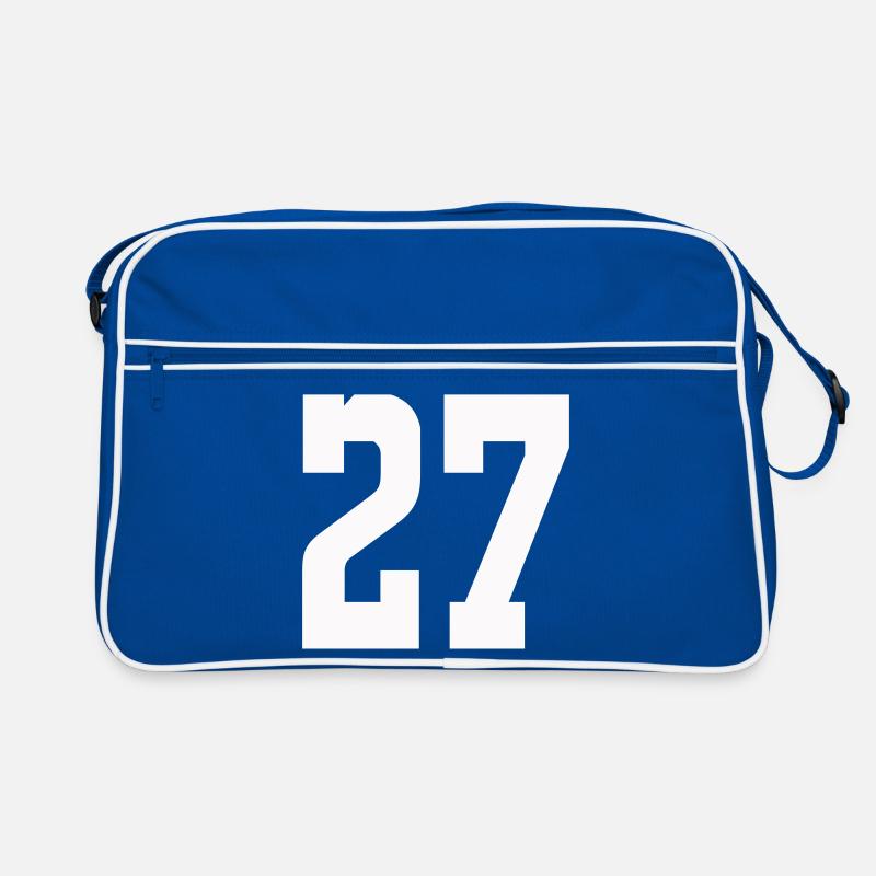 Numerals 27 Contrast Design Retro Bag