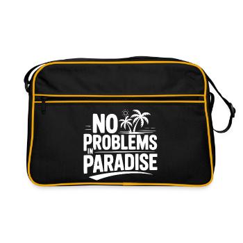 Aucun problème au paradis - Sac Retro - noir/or - Devant
