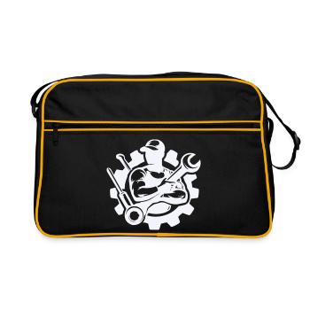 Screwdriver power in gear design - Retro Bag - black/gold - Front