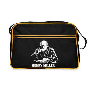 Henry Miller Café Reader - Retro Bag - black/gold - Front