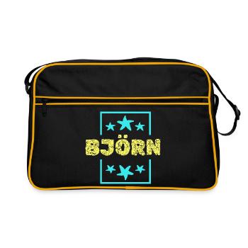 Bjoern comme anniversaire - Sac Retro - noir/or - Devant