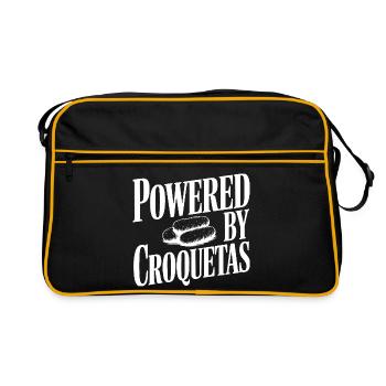 Propulsé par Croquetas - Sac Retro - noir/or - Devant