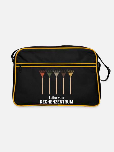 Leiter vom Rechenzentrum Gartenoutfit Gartenarbeit - Retro Tasche - Schwarz/Gold