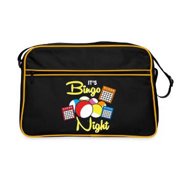 Bingo - Retro Tasche - Schwarz/Gold - Vorne