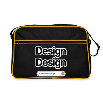 NOAI-Design - Retro Tasche - Schwarz/Gold - Vorne
