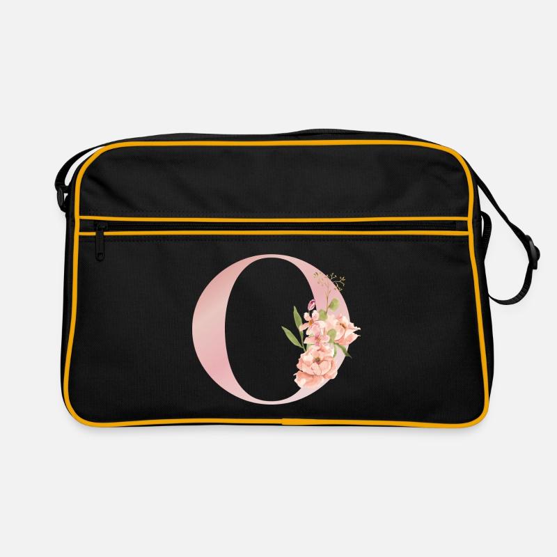 C-Blütenpastellmonogramm Retro Tasche