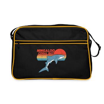 Whale shark - Retro Bag - black/gold - Front