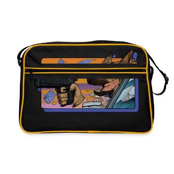 Gun Dog - sans inscription - Sac Retro - noir/or - Devant