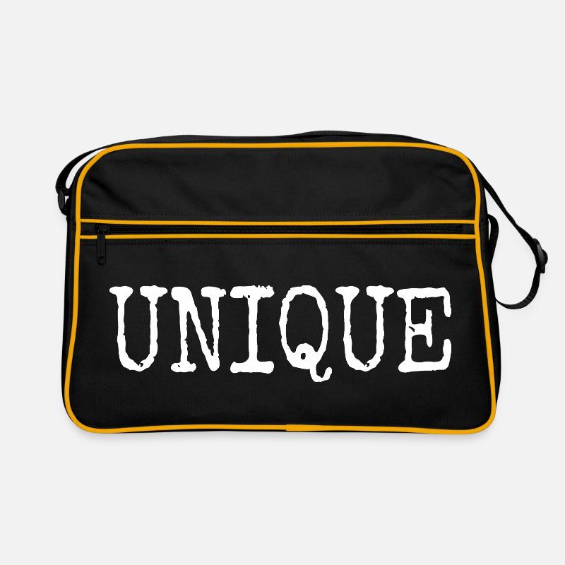 Unique Einzigartig Unikat Selbstwert Einzig Artig Retro Tasche