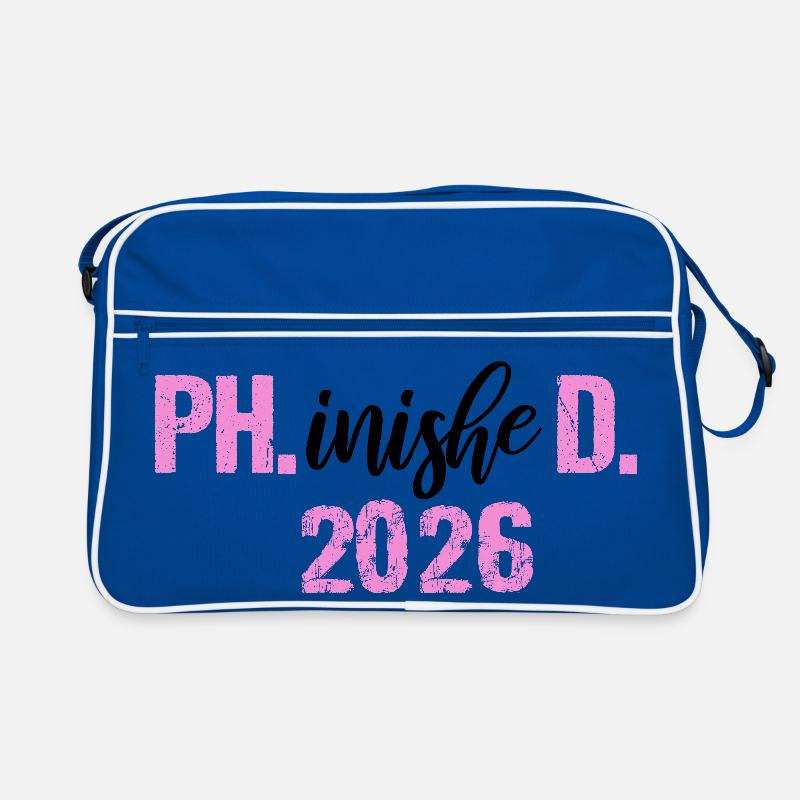 Doktor 2026 Abschluss Philister Dissertation Phd Retro Tasche