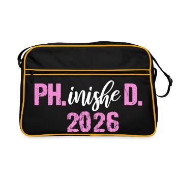 Doctorat 2026 Doctorat philistin Thèse PhD - Sac Retro - noir/or - Devant