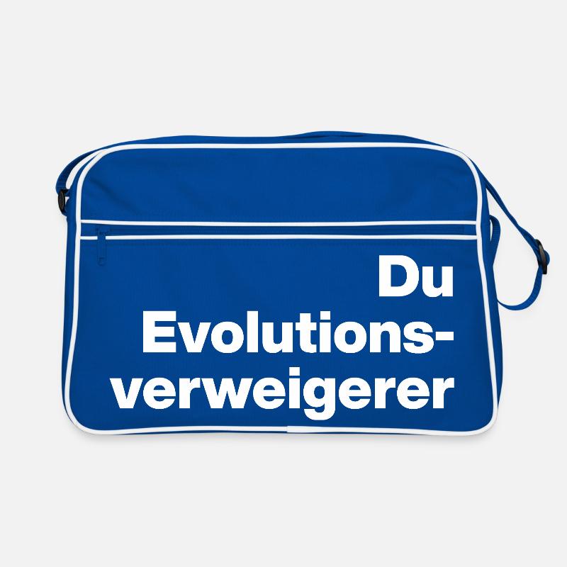 YOU EVOLUTION DENIER. SARCASM, NAUGHTY Retro Bag
