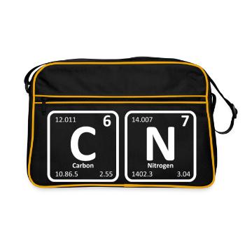 67 - Soixante Sept Mème Six Sept Chimie Carbone - Sac Retro - noir/or - Devant