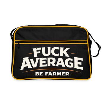 Be farmer instead of average - Retro Bag - black/gold - Front