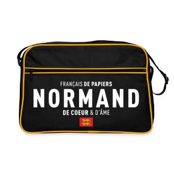 Francais De Papiers Normand De Coeur Dame T-Shi... - Sac Retro - noir/or - Devant