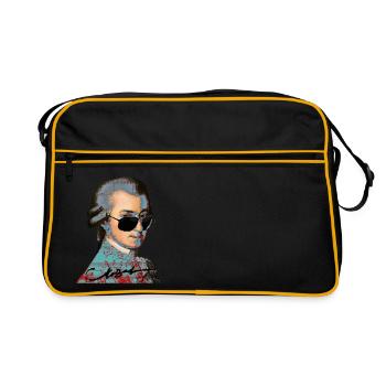 Wolfgang Amadeus Mozart - Retro Bag - black/gold - Front