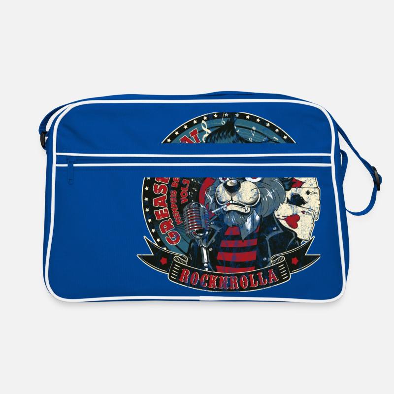 SINGING CATER Funny rockabilly cat gift Retro Bag