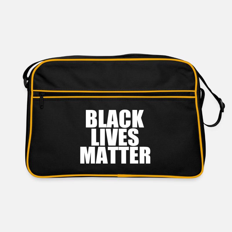 Black lives matter - Retro Bag - black/gold