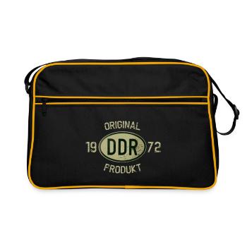 Original DDR Produkt Baujahr 1972 Geburtstag - Retro Tasche - Schwarz/Gold - Vorne