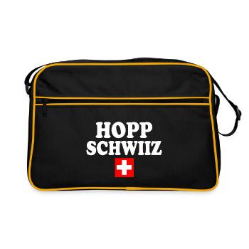 Hopp schwiiz - Sac Retro - noir/or - Devant
