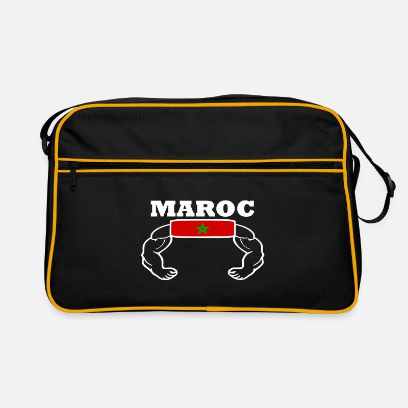 Maroc - Sac Retro - noir/or