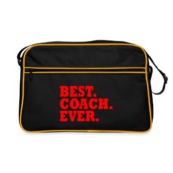 Best coach ever - Sac Retro - noir/or - Devant