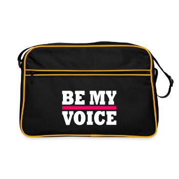 Be my voice iran - Sac Retro - noir/or - Devant