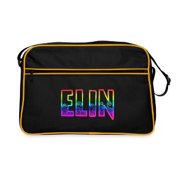 elin rs rainbow - Retro Bag - black/gold - Front